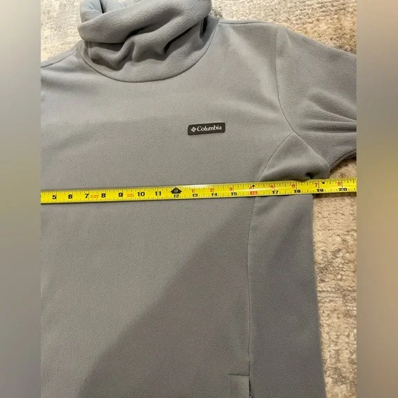 Columbia Women's Ali Peak Fleece Tunic Size Medium Light Blue / Gray Soft Cozy - Picture 8 of 10